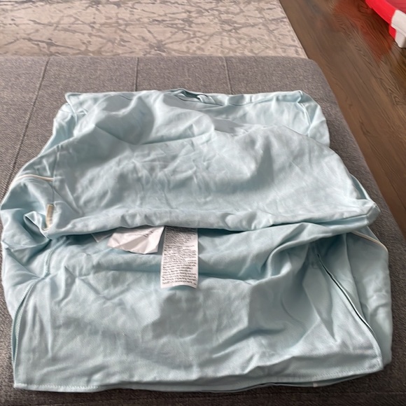 Brand new blue my first anywhere chair cover. Light blue with white piping. - Picture 2 of 4